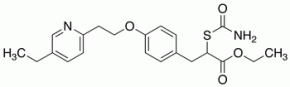 2-Carbamoylsulfanyl-3-{4-[2-(5-ethyl-pyridin-2-yl)-ethoxy]-phenyl}-propionic Acid ethyl Ester